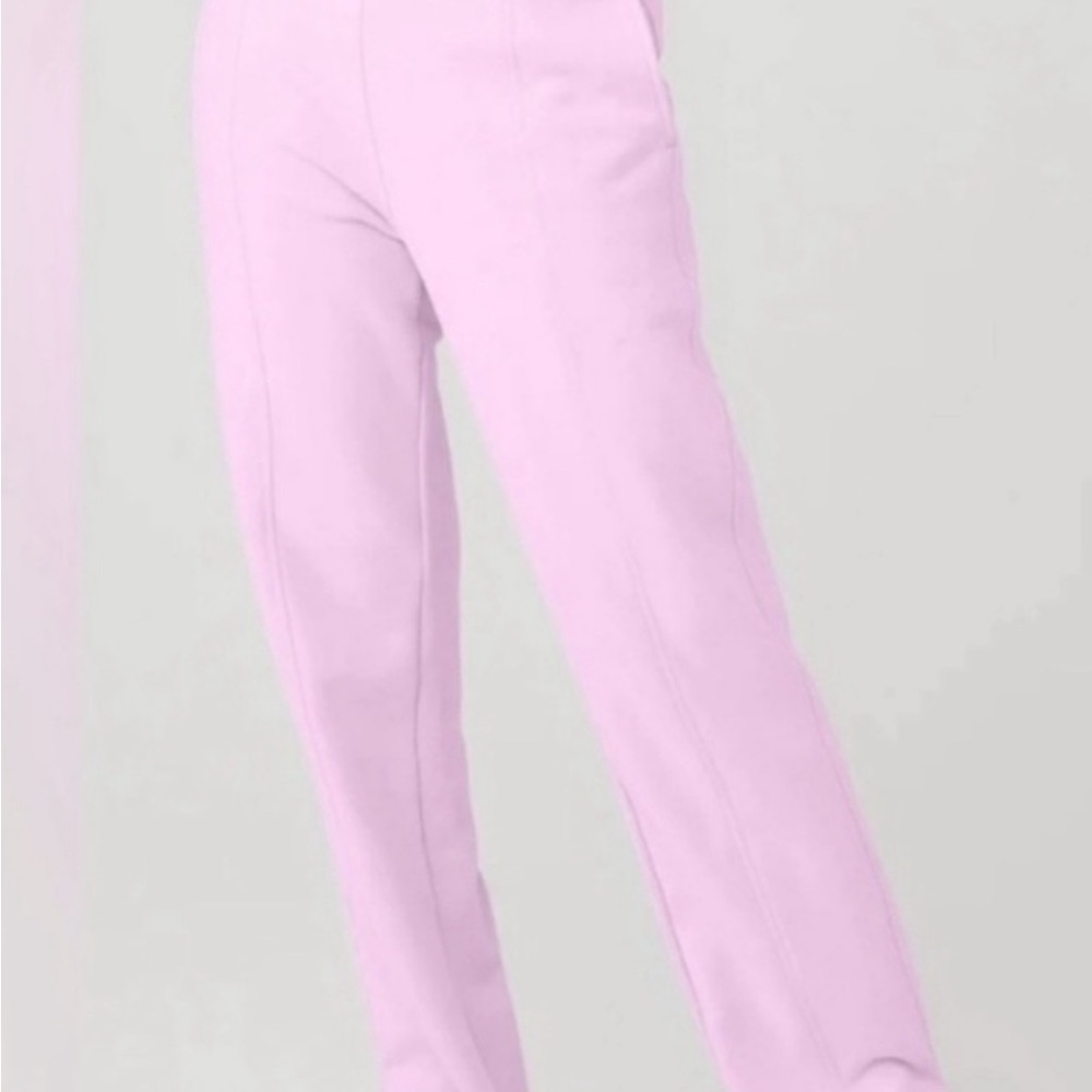 Alo Pink Splitleg Sweatpants